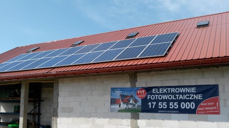 Rozmieszczenie paneli fotowoltaicznych na dachu