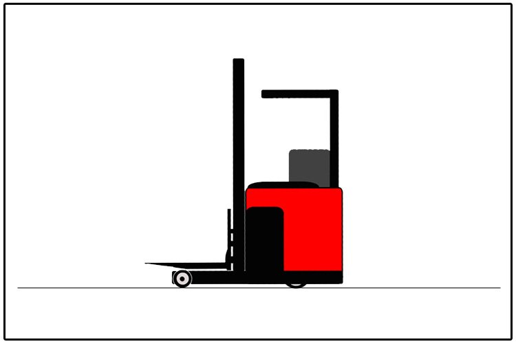 Wózek wysokiego składu typu reach truck