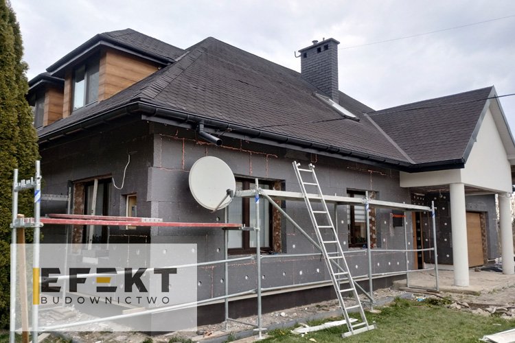 Ocieplanie elewacji – zdjęcie autorstwa EFEKT Budownictwo Jakub Olczyk