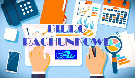 Grafika z napisem: Biuro rachunkowe