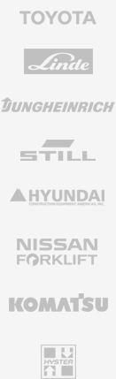Still, Jungheinrich, Toyota, Komatsu, Nissan, Linde, Hyundai, Hyster